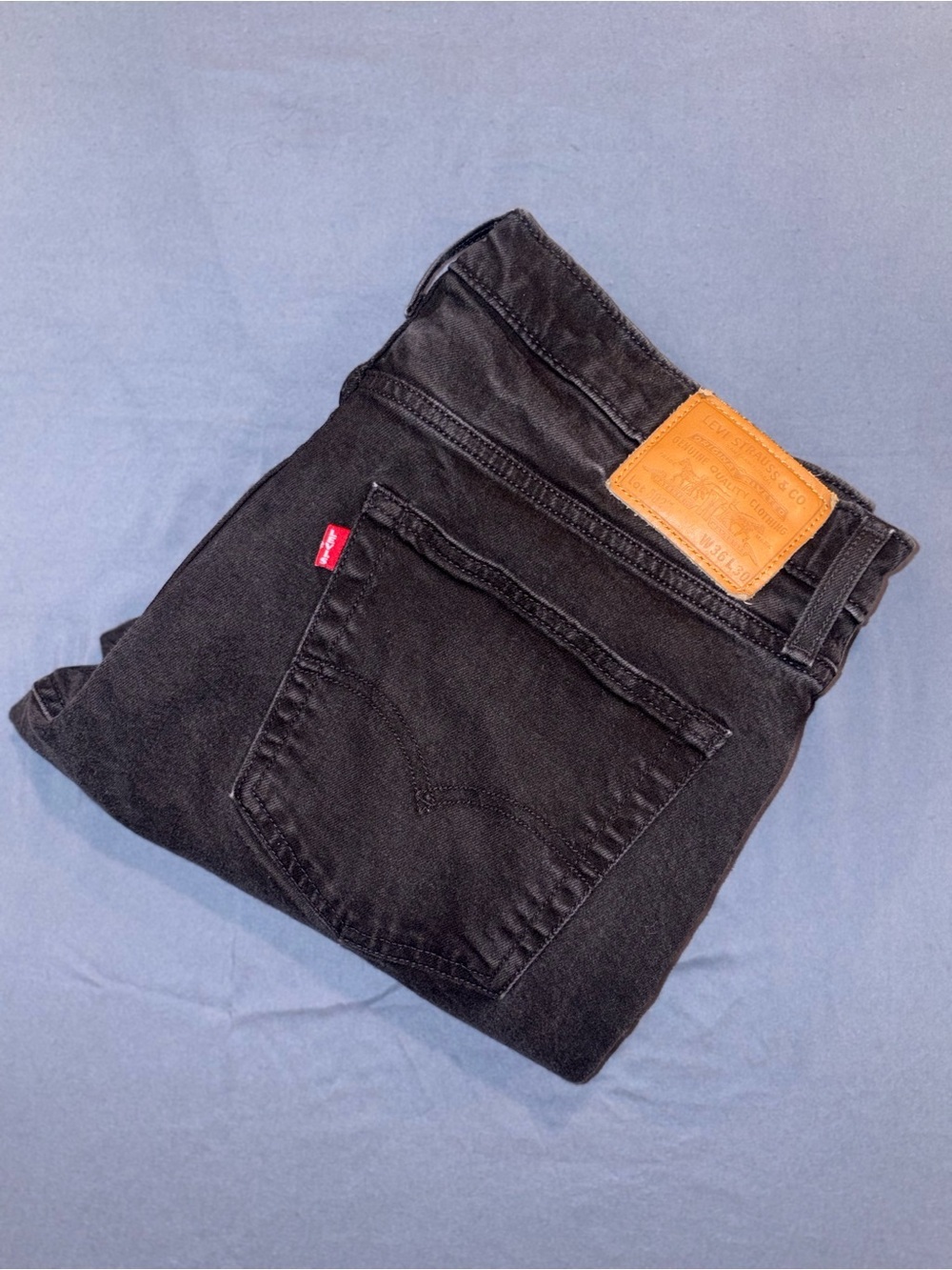 Black Men’s Levi’s with Leather Patch